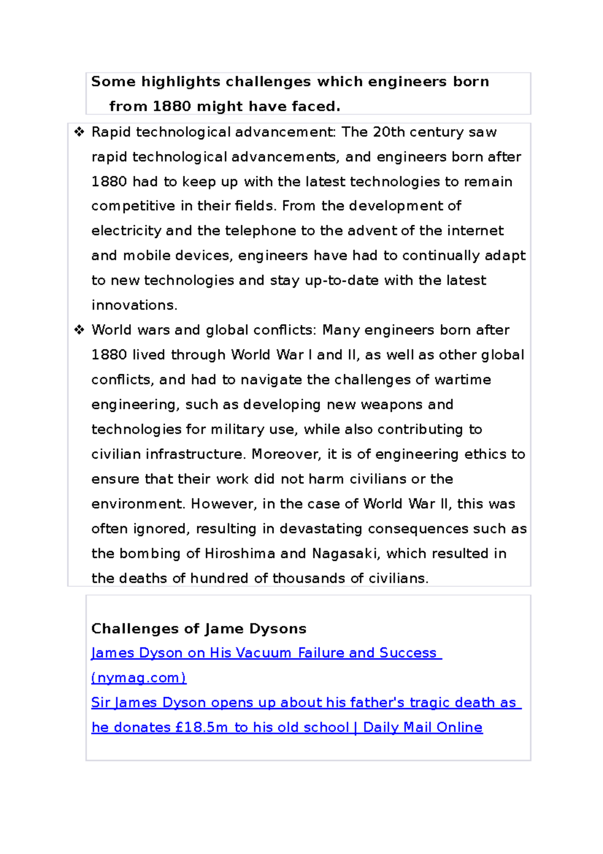 engineering challenges - Some highlights challenges which engineers ...