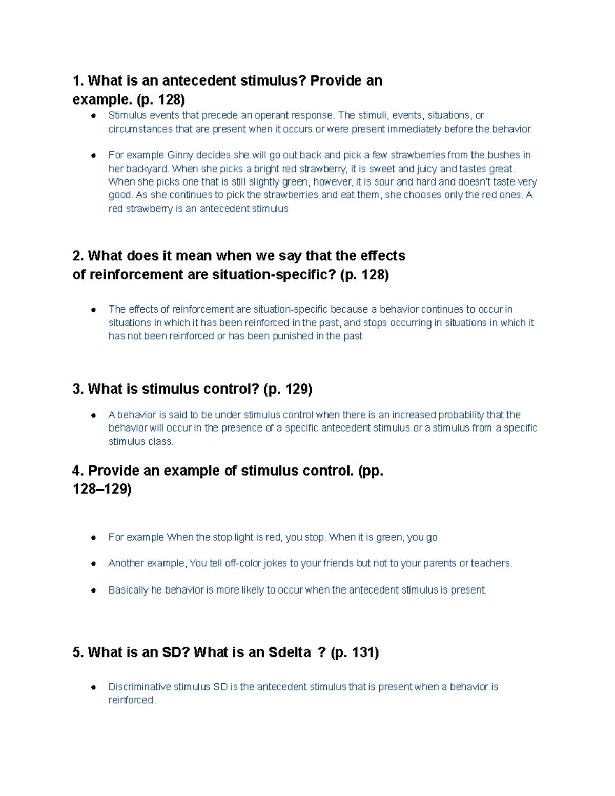 What Is An Antecedent Stimulus Provide An Example