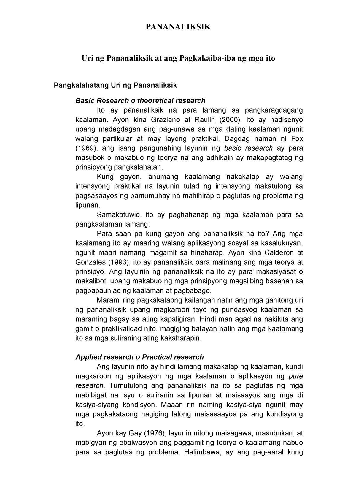 halimbawa ng case study na pananaliksik pdf