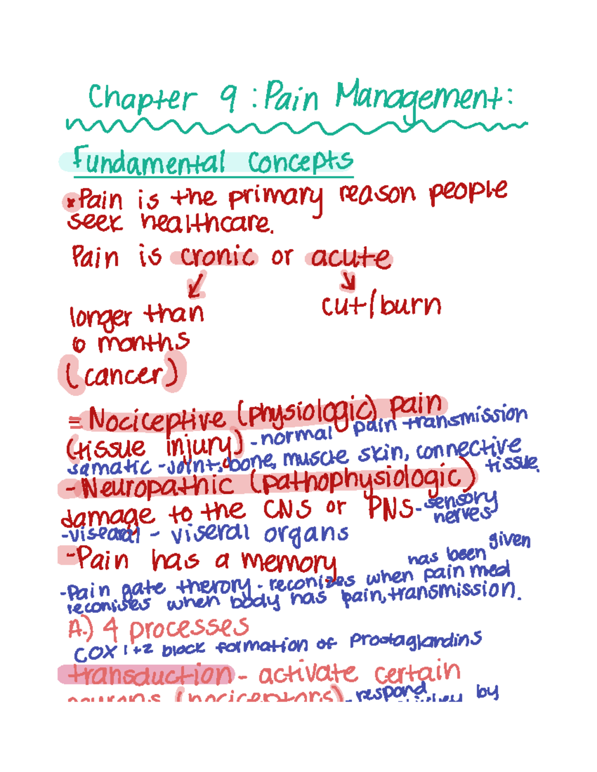 Chapter 9 Sep 6, 2022 - Lecture notes medical surgical - NUR 1254C ...