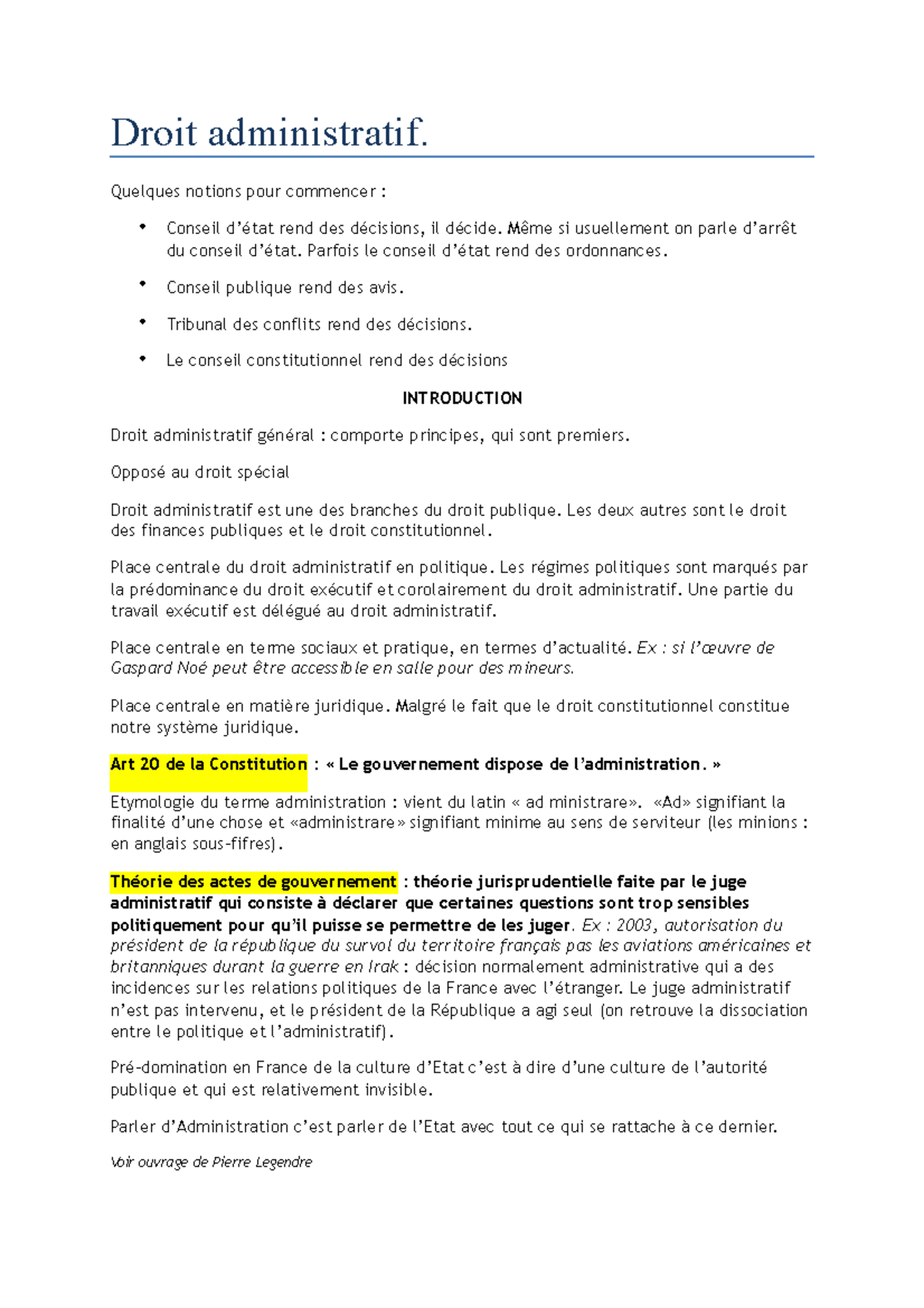 Droit-administratif - Cours Entier Des Droit Administratif - Droit ...