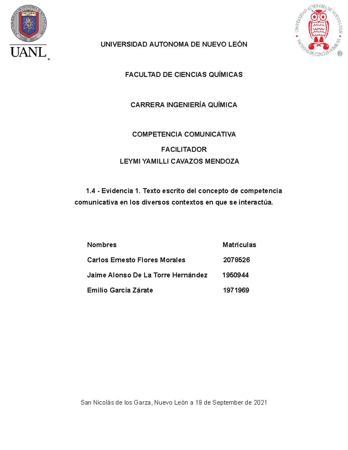Act1.4 - Evidencia 1 - Apuntes 1 - UNIVERSIDAD AUTONOMA DE NUEVO LEÓN ...