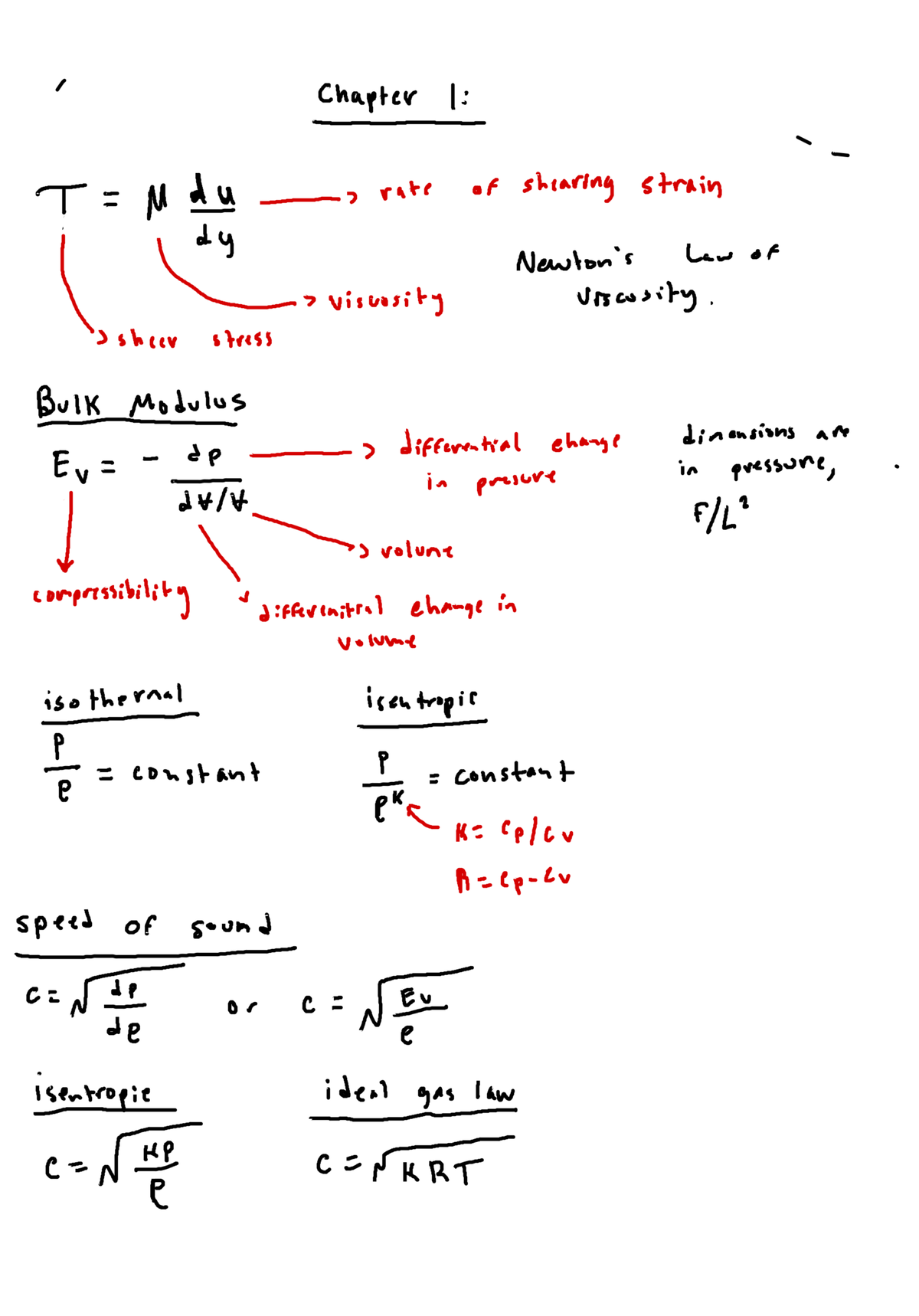 Fluid Mechanics Test Review 1 CHE 2080 Studocu