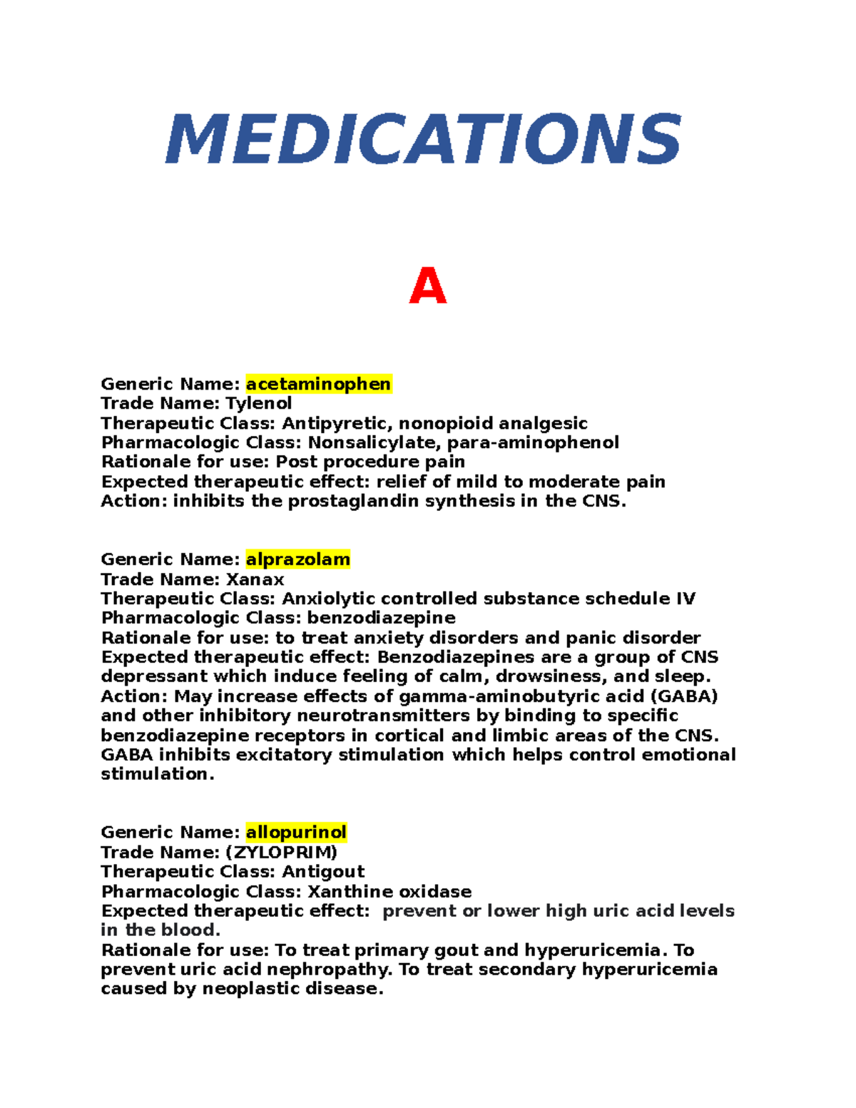 medication-master-list-medications-a-generic-name-acetaminophen