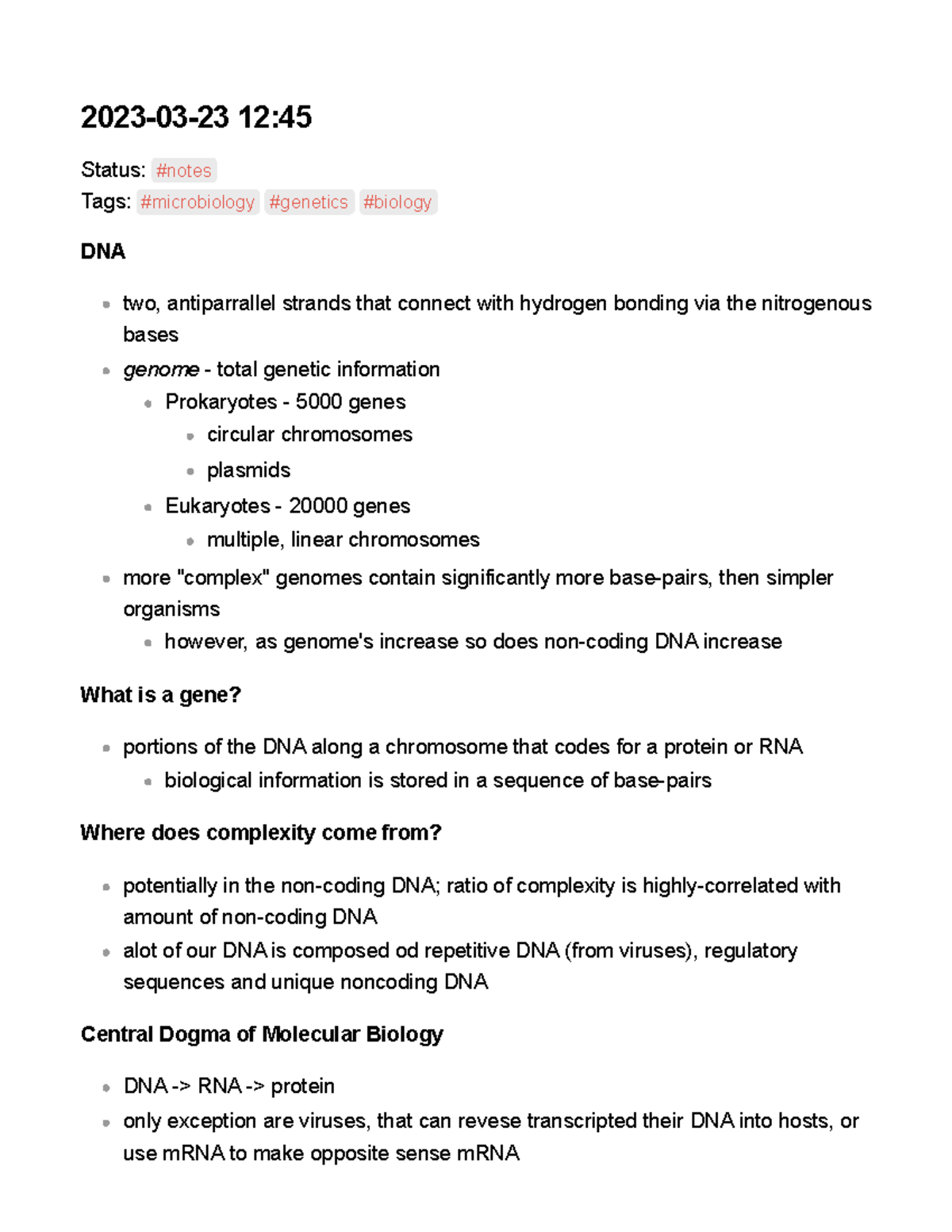 Microbial Genetics - BIOL 2480 - CCRI - Studocu