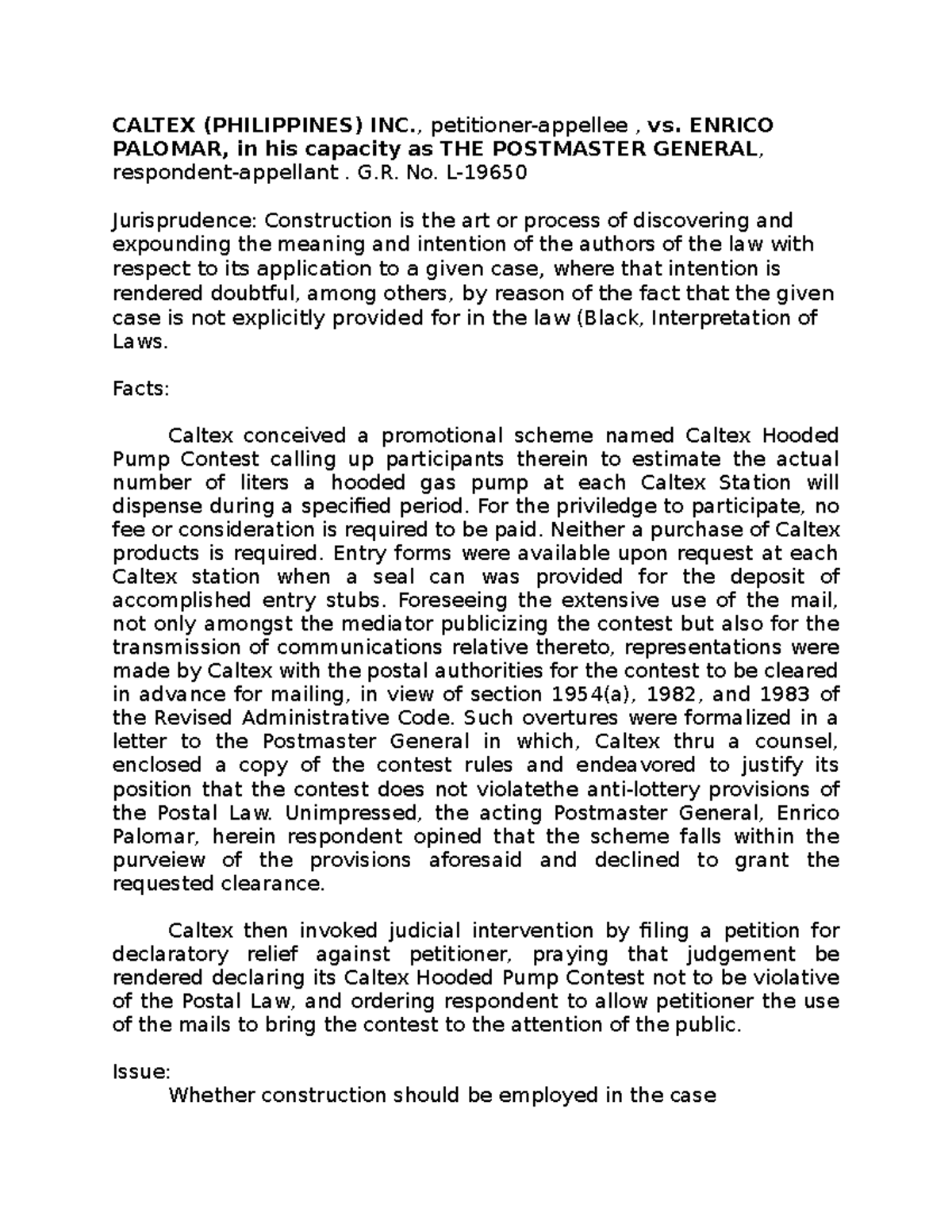 1 - LAW STUDENT, CASES ON STATUTORY CONSTRUCTION AND CONSTITUTIONAL LAW ...