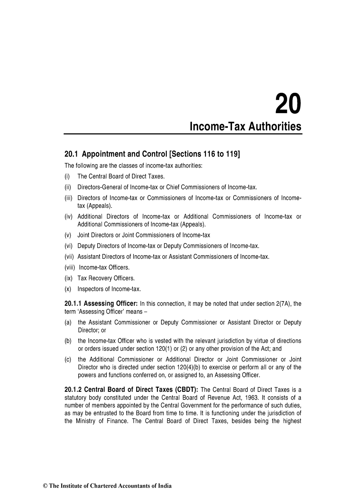 income tax authorities assignment