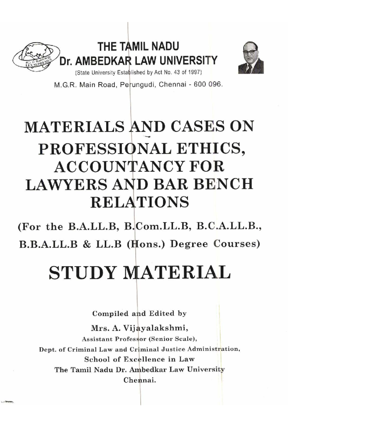 49 Professional Ethics - LLB - Studocu