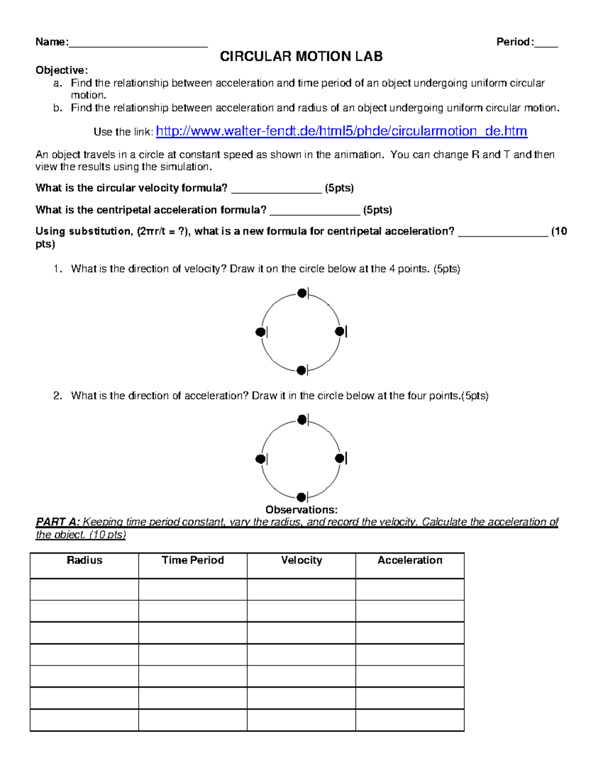 Circular-motion-lab-2018 - Name:_______________________ Period