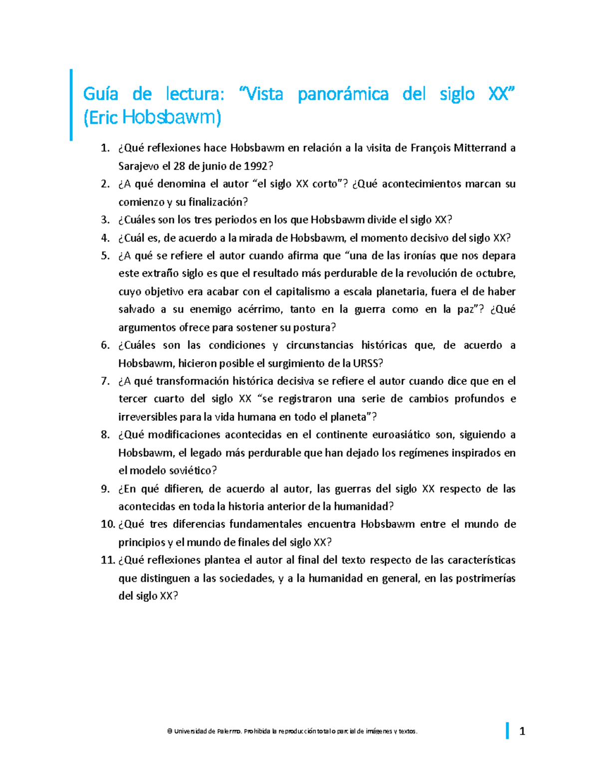Gu%C3%ADa%20de%20lectura%20Hobsbawm - © Universidad de Palermo ...