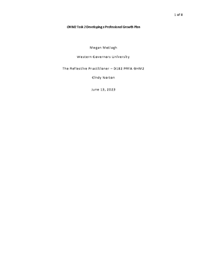 Educational Research Task 2 - This topic aligns with the field of ...