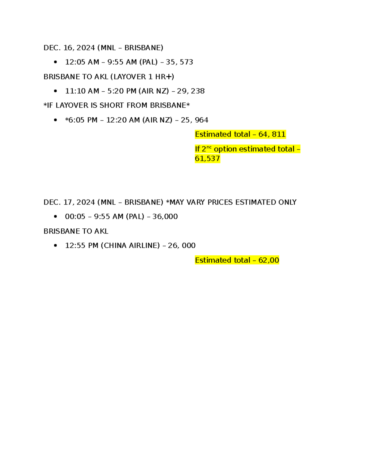 Tickets - Sample ticket - Nursing - HAP - DEC. 16, 2024 (MNL – BRISBANE ...