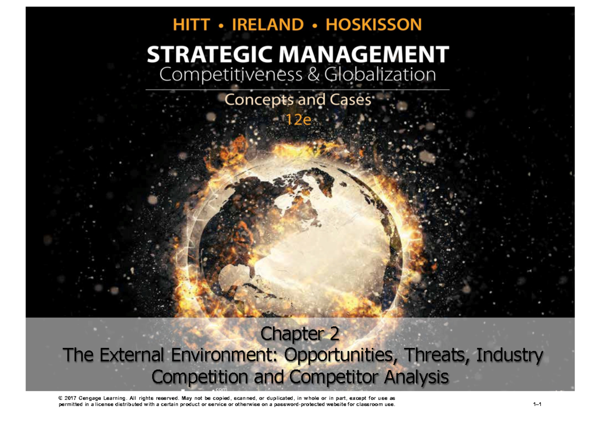 Hitt ppt 12e ch02 - INE 600 Strategic Engineering Management or ...