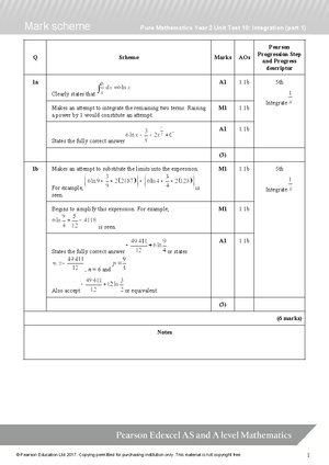 C1 Integration - Basic integration - 1 Paper Reference(s) 6663/ Edexcel ...