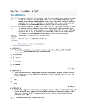 Quiz 18 - Sss - Take Test: CHAPTER 18 QUIZ Test Information Descriptio ...