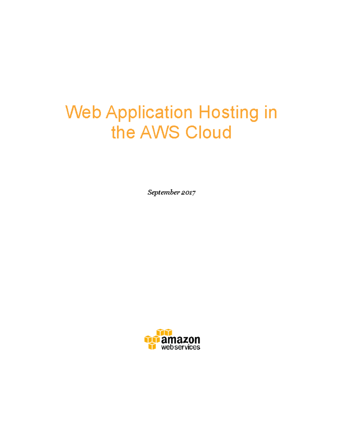 Aws web hosting best practices web application hosting in the aws