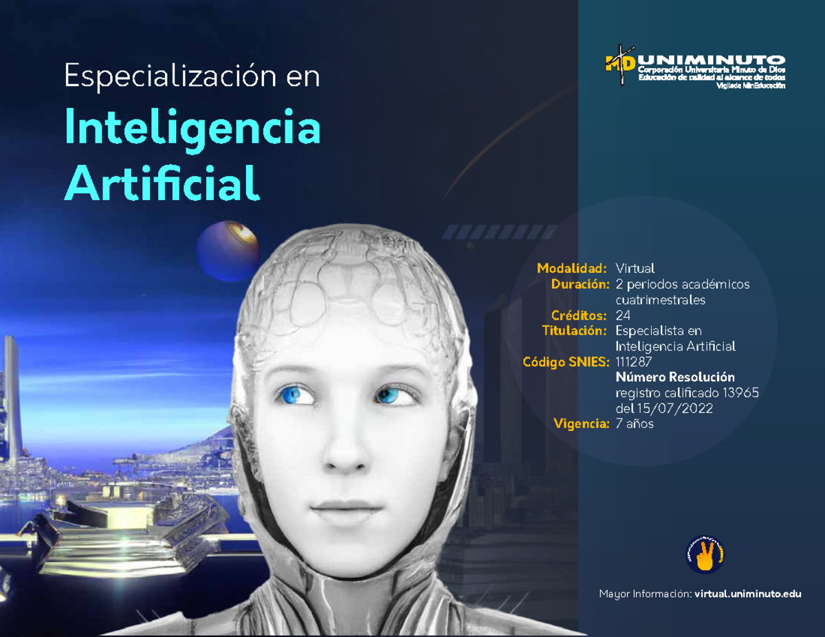 Especialización En Inteligencia Artificial - Virtual 2 Periodos ...