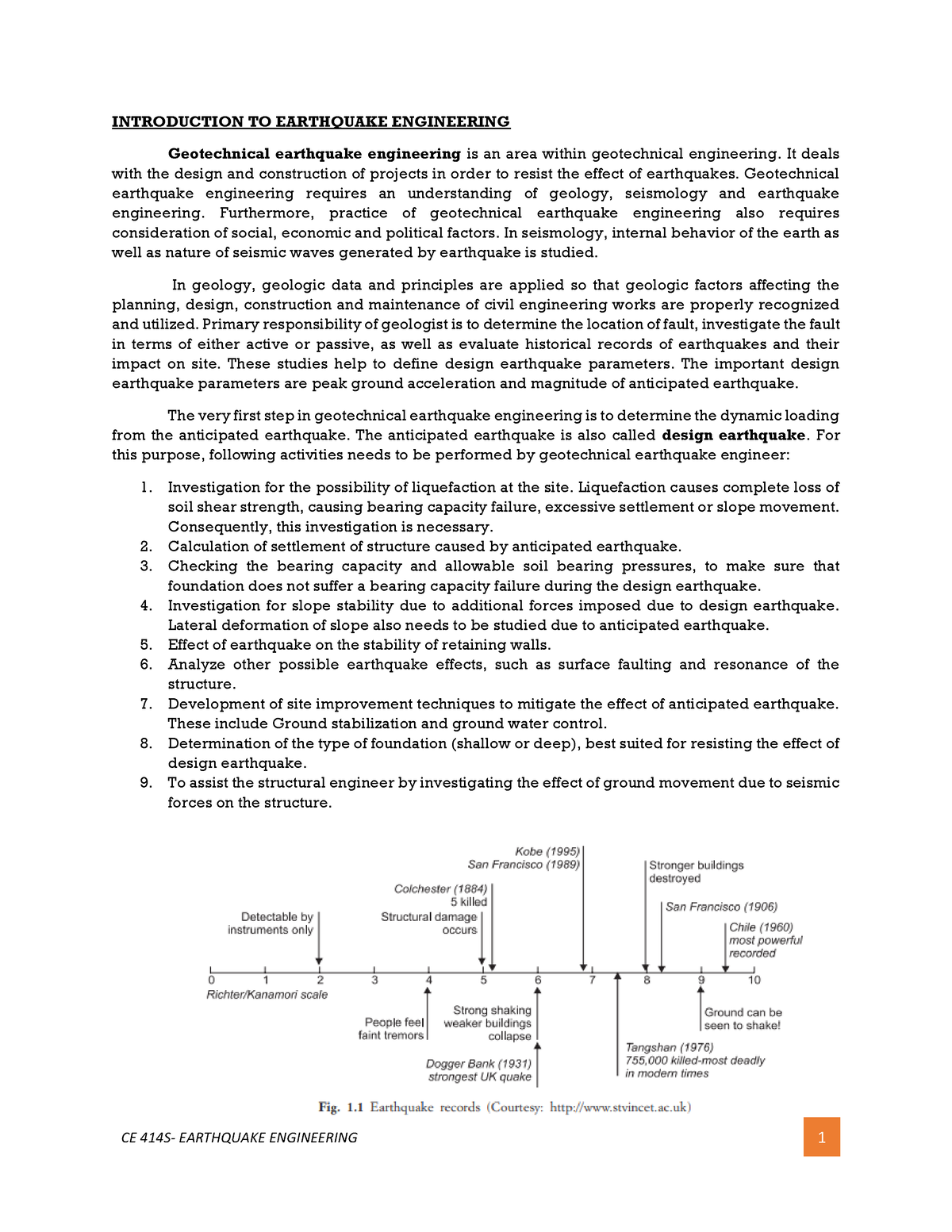 Introduction TO Earthquake Engineering - INTRODUCTION TO EARTHQUAKE ...