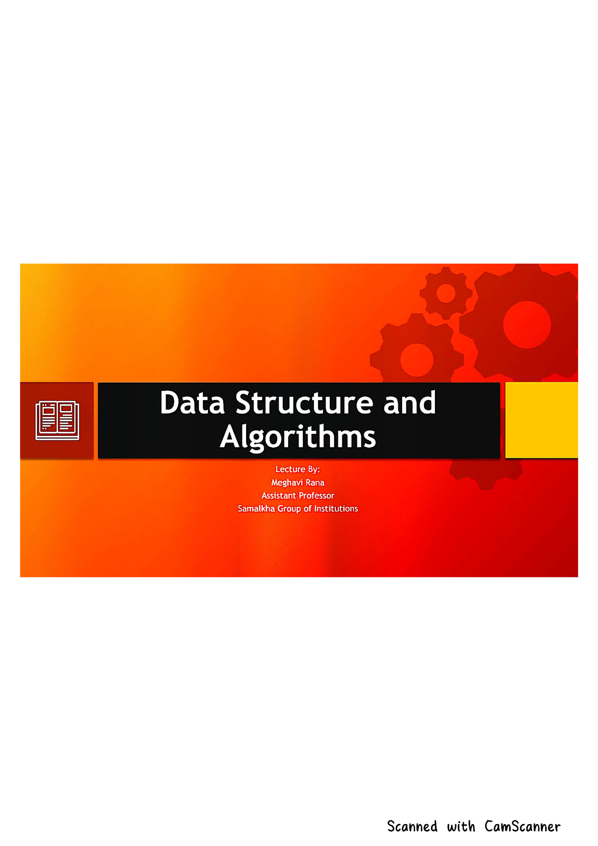 Data Structure And Algorithms - BTech - Studocu