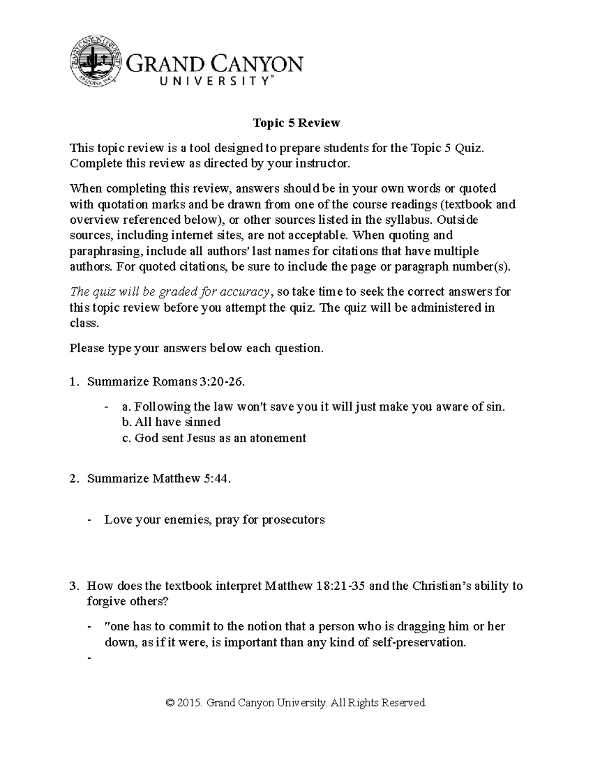 CWV 101 RS T5Review On Ground - Topic 5 Review This topic review is a ...
