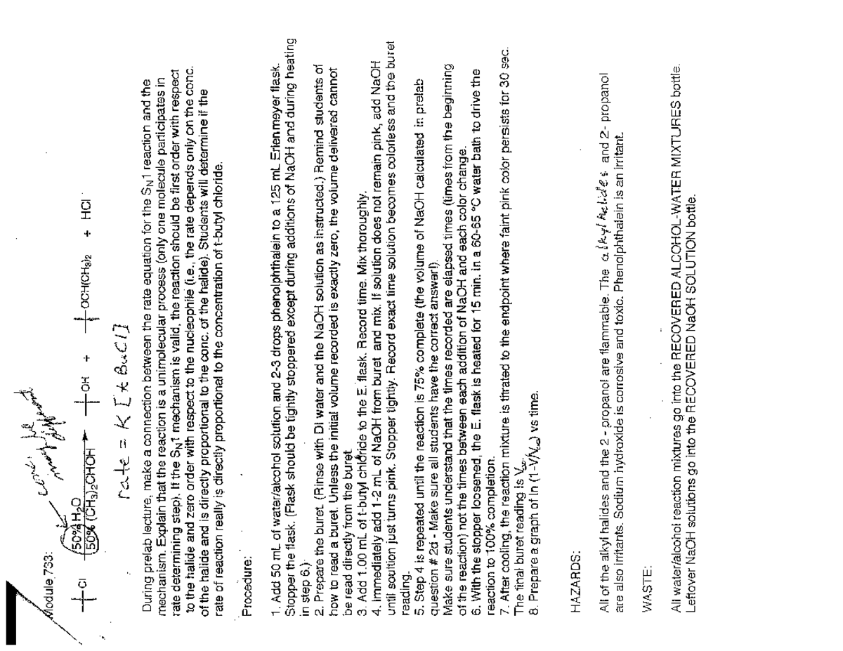 KINE 733 handout lla CHEM 3221 Studocu KINE 733 handout lla CHEM 3221 Studocu