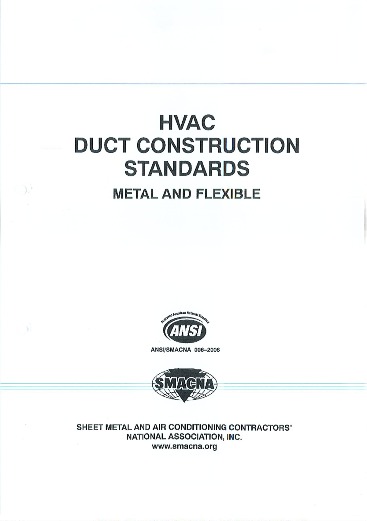 Smacna 2005-Part 1 - HVAC DUCT CONSTRUCTION STANDARDS METAL AND ...