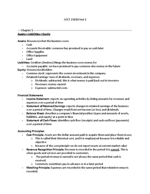 ACCT 2101 Principles Of Accounting I - UGA - StuDocu