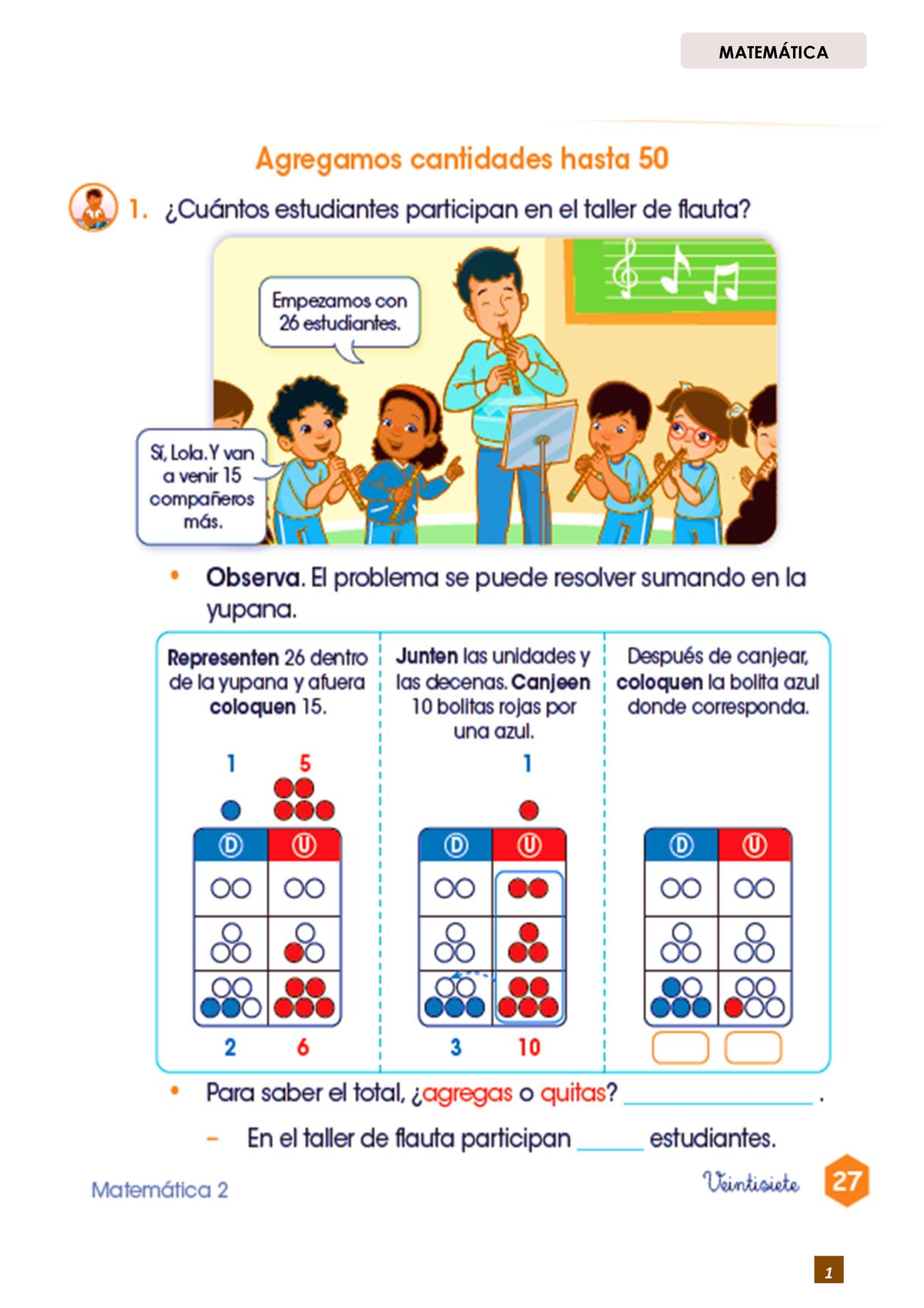 Agregamos Cantidades. Hasta El 50 - 3. Un ómnibus Salió Con 18 ...