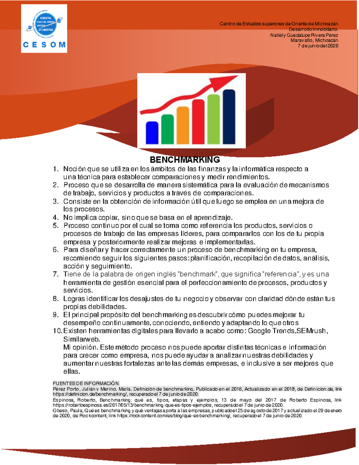 Benchmarking - Centro de Estudios superiores de Oriente de Michoacán ...