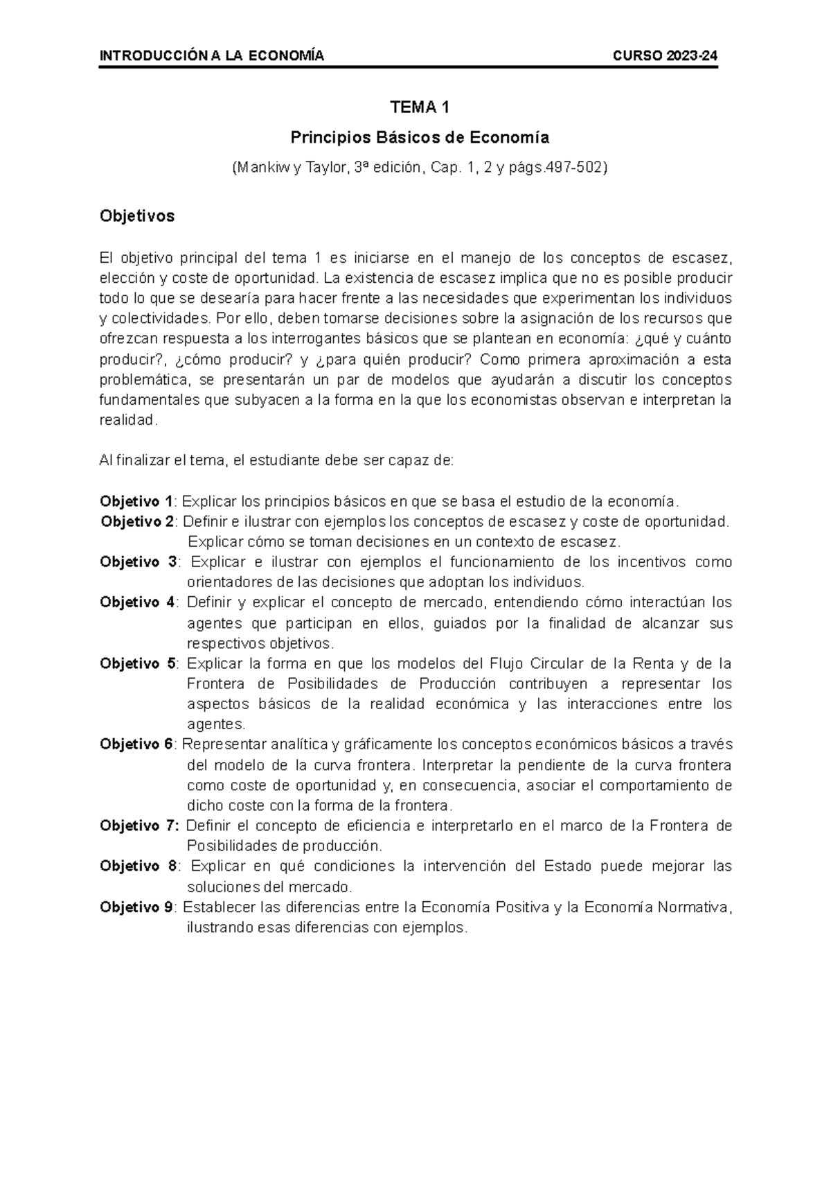 Pr Ã¡ctica 1 - Practica 1 - INTRODUCCIÓN A LA ECONOMÍA CURSO 2023- TEMA ...