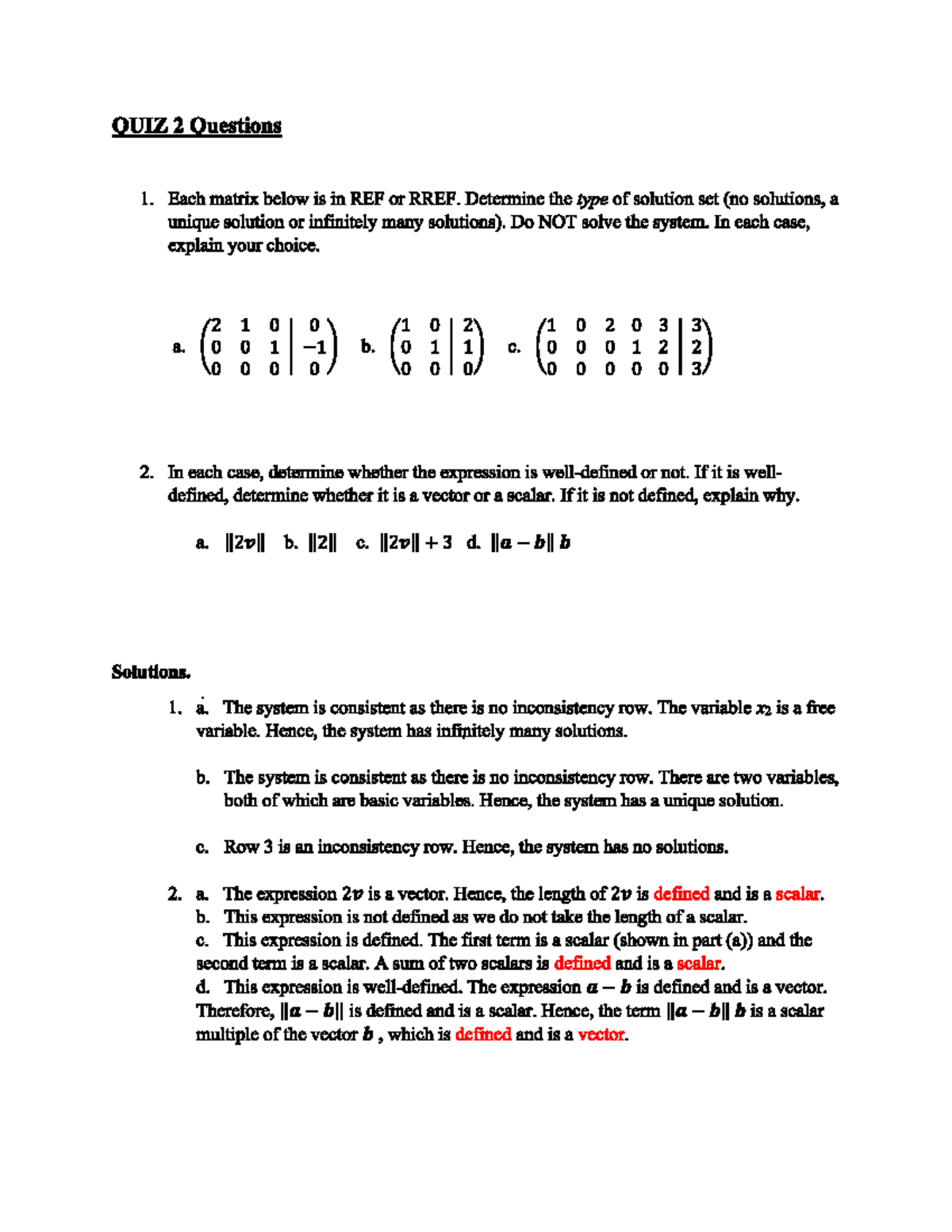 Quiz 2 Solutions With Answers - Math 120 - Studocu