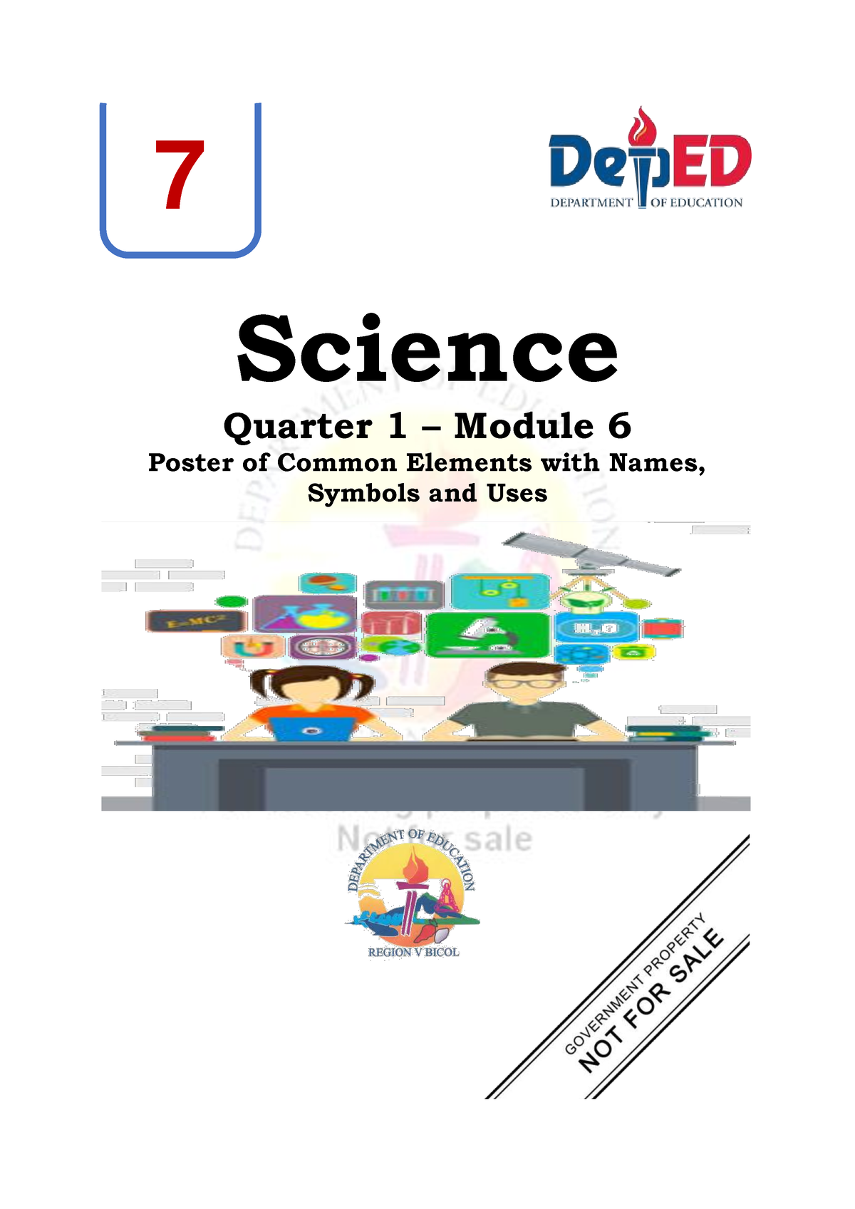 POSTER OF ELEMENTS WITH NAMES - Science Quarter 1 – Module 6 Poster of ...