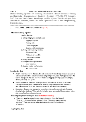 Visual Aids for EDA - The notes cover topics from Exploratory Data ...