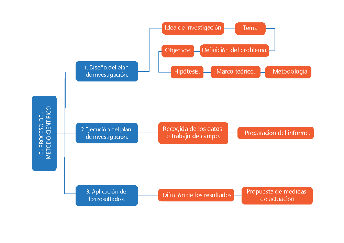 organizador grafico del metodo cientifico experimental