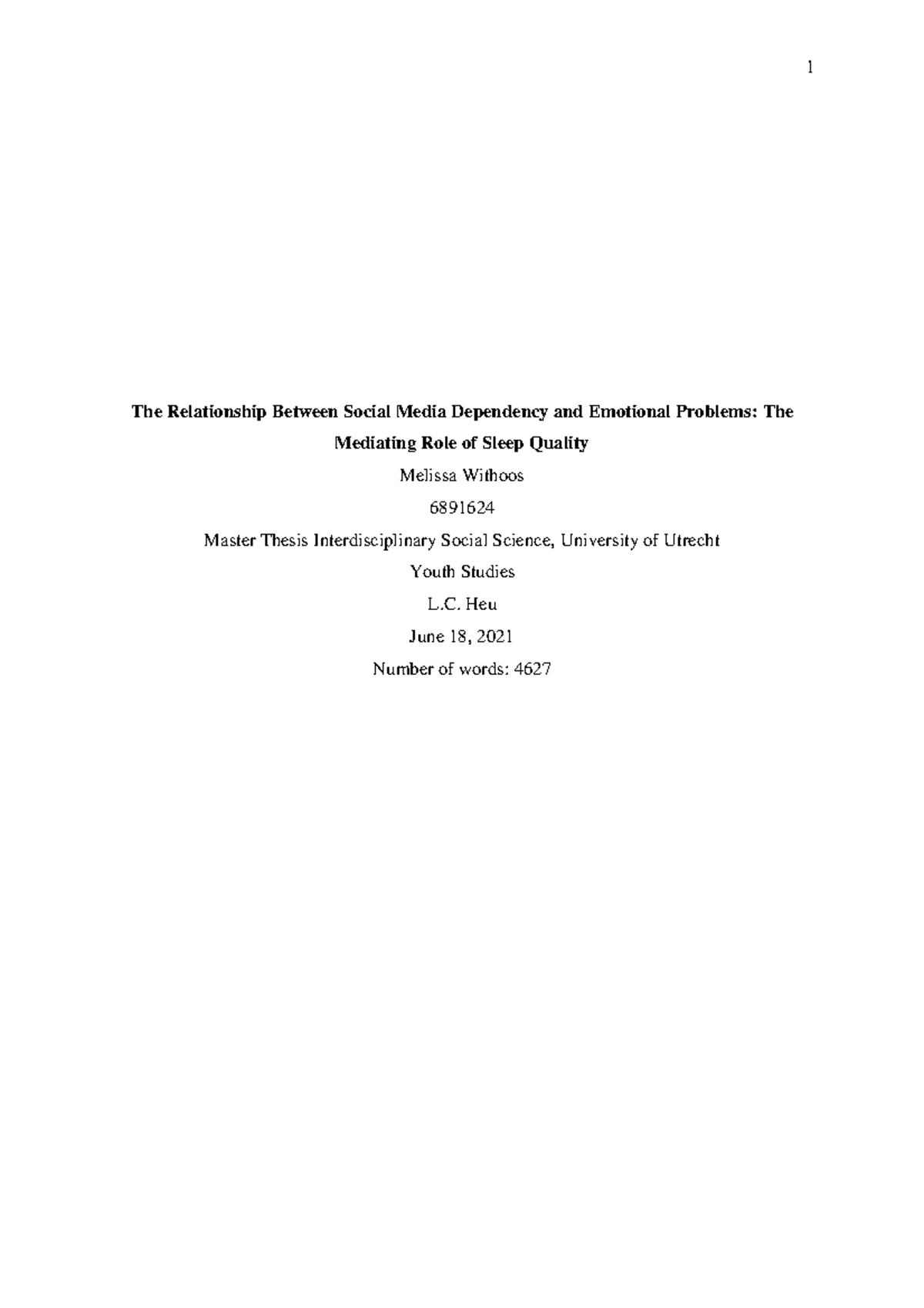 mgr university thesis pdf