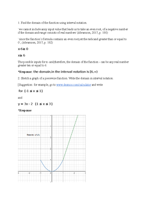 Algebra learning journal 1 - MATH 1201 - UoPeople - Studocu