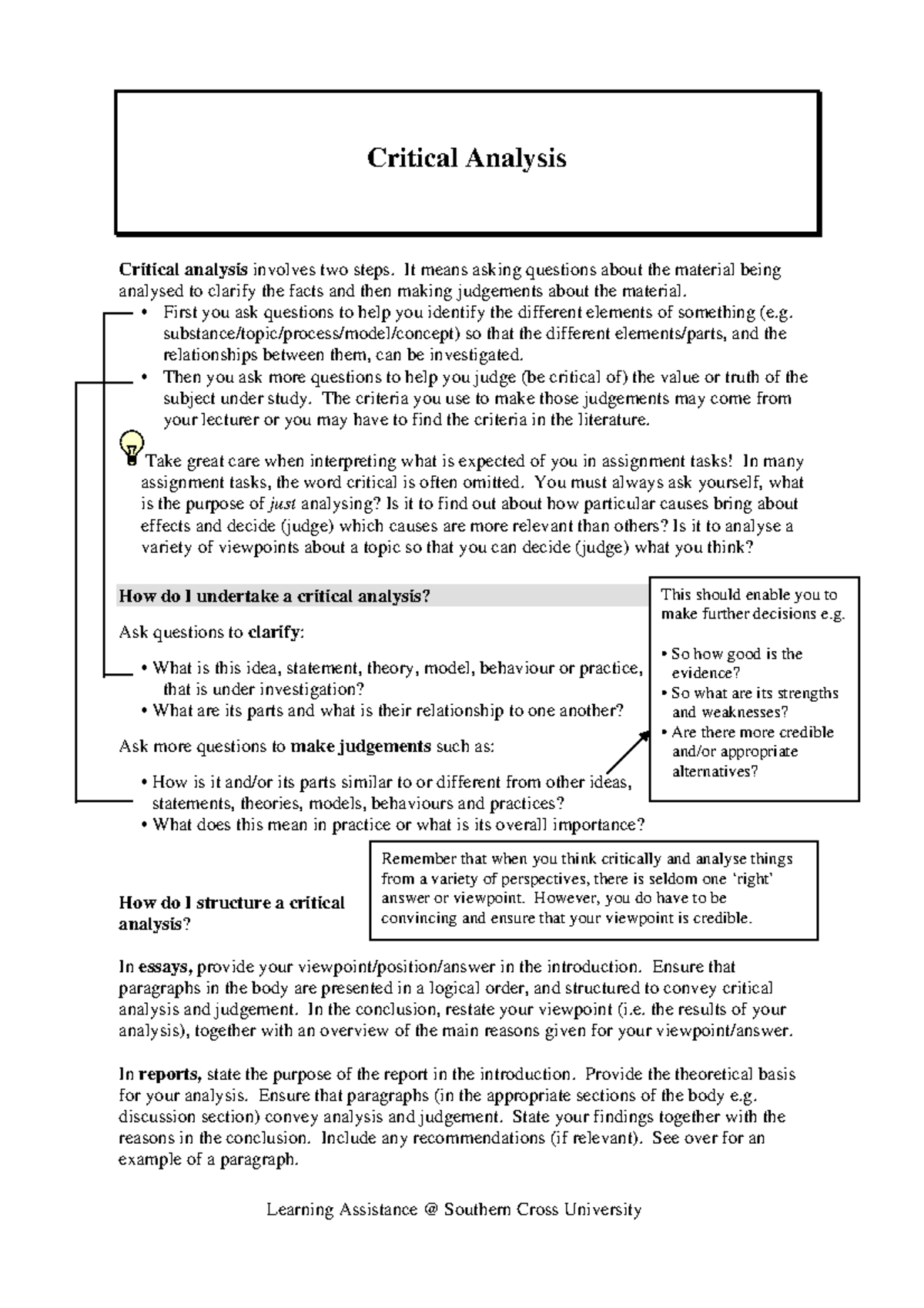 Critical Analysis for Management Consulting - 021008 - Studocu