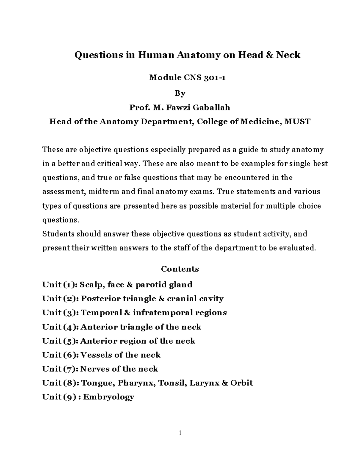 unit-questions-cns-301-1-head-neck-questions-in-human-anatomy-on-head