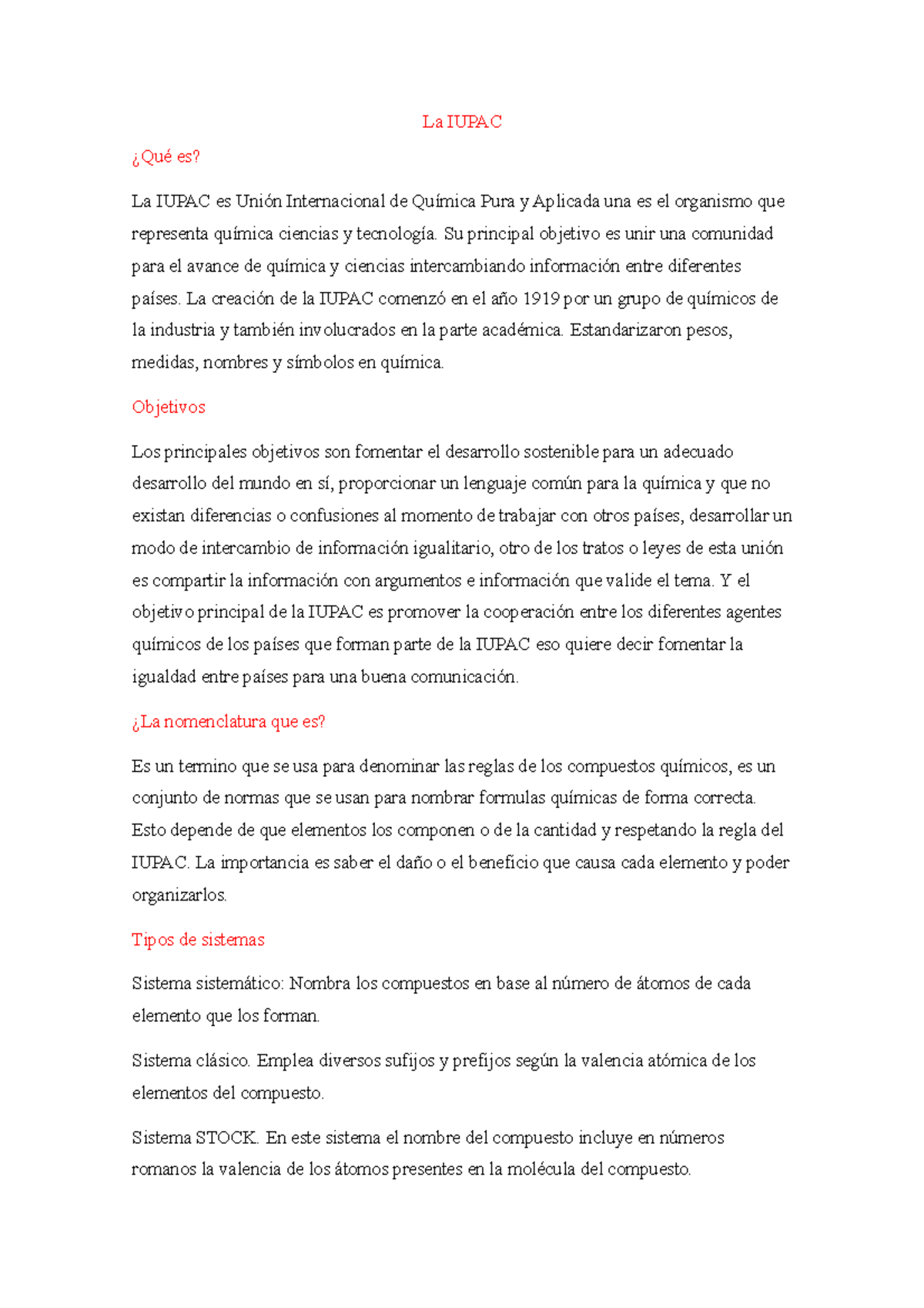 La Iupac - ... - La IUPAC ¿Qué Es? La IUPAC Es Unión Internacional De ...