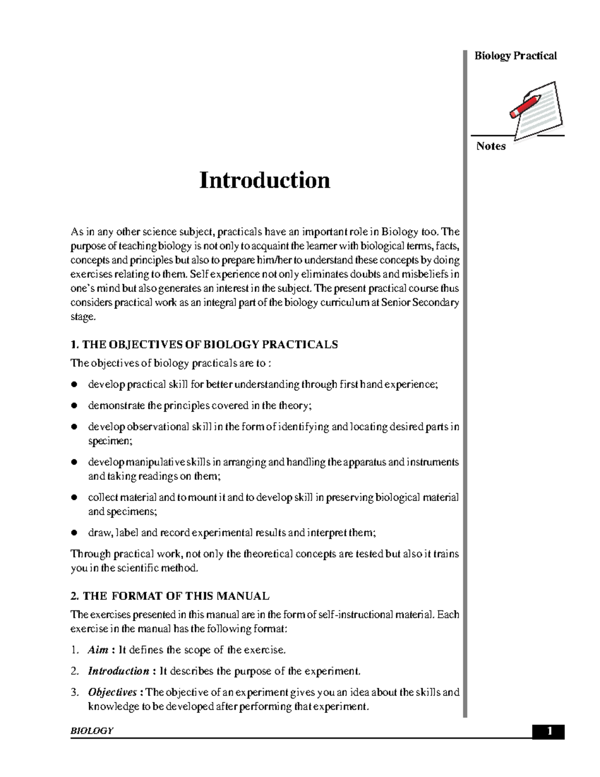 Biology Resources - Practial - Biology Practical Notes Biology ...