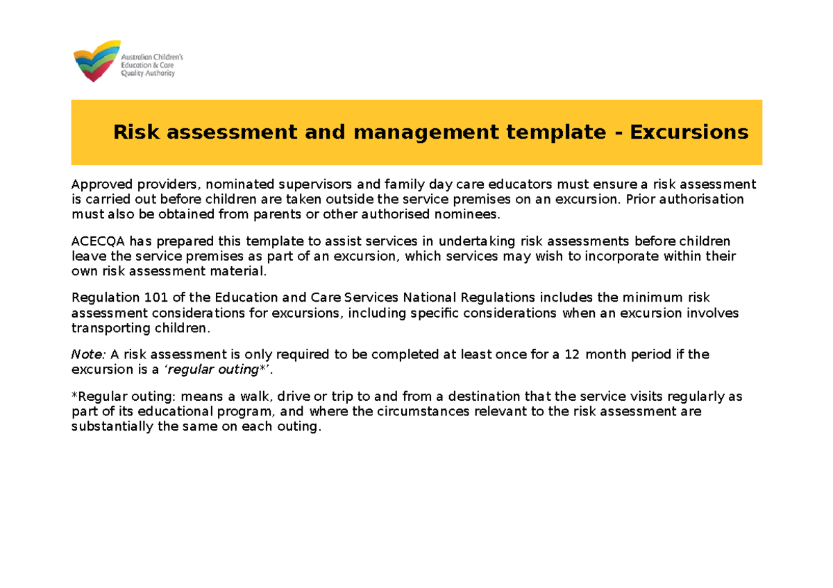 RAMTemplate-Excursion - 200091 - UWS - Studocu