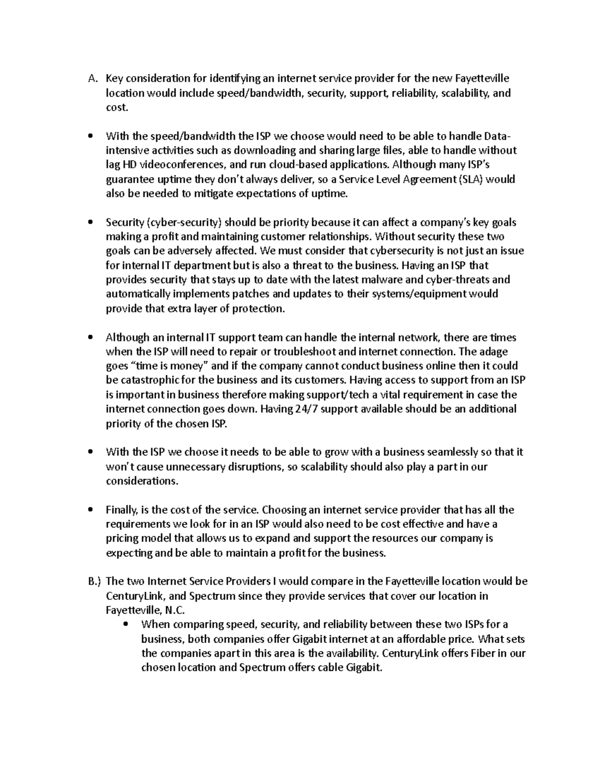 Milestone 2 IT-212 - Explain key considerations for identifying an ...