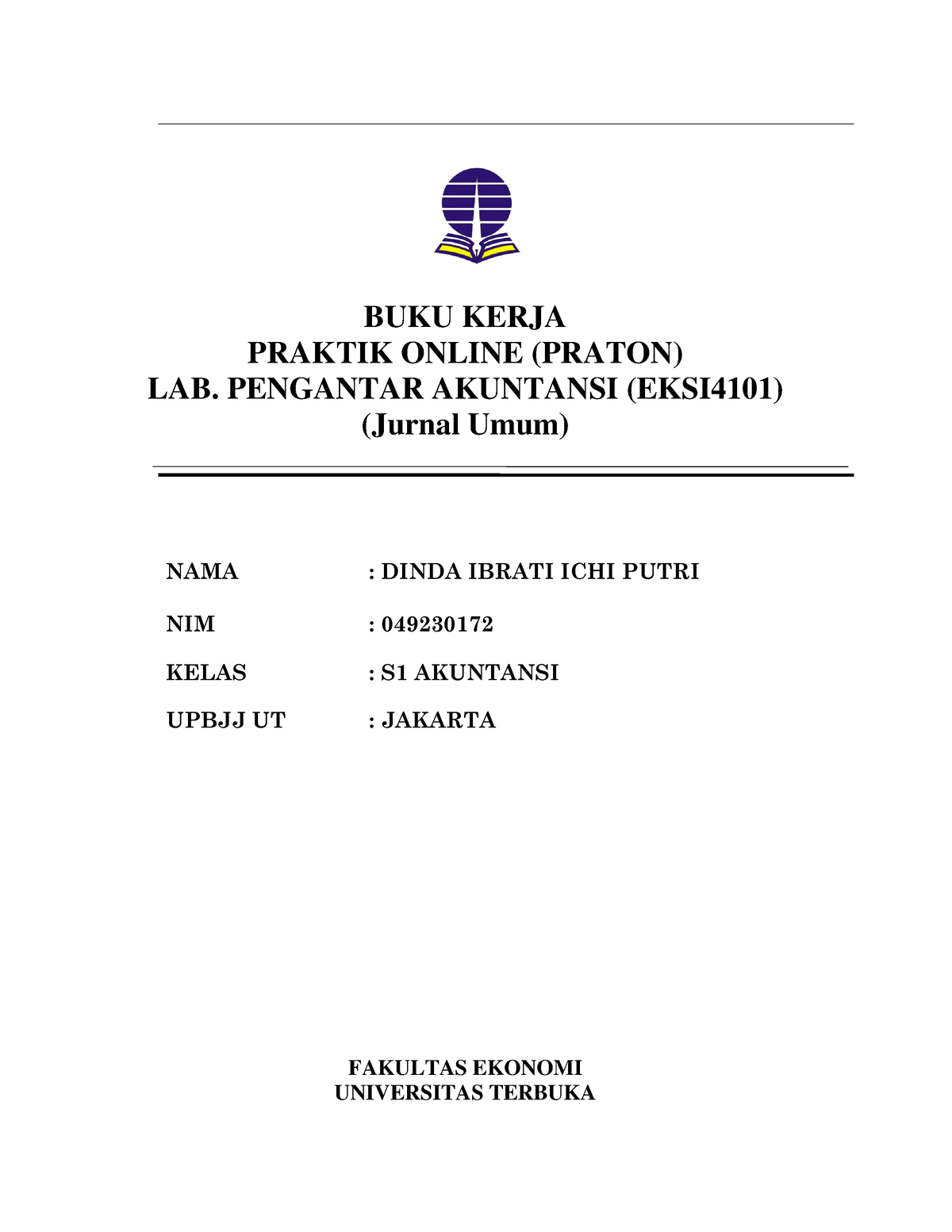 Kertas Kerja Tugas 1 Revisi- Jurnal Umum - BUKU KERJA PRAKTIK ONLINE ...