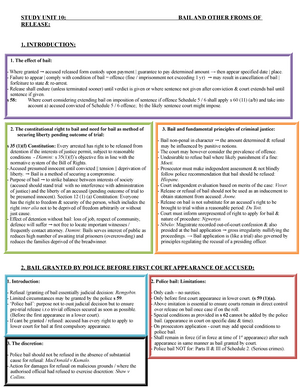 CPR3701 Notes 2022 - CPR3701 NOTES STUDY UNIT 1: A BASIC INTRODUCTION ...