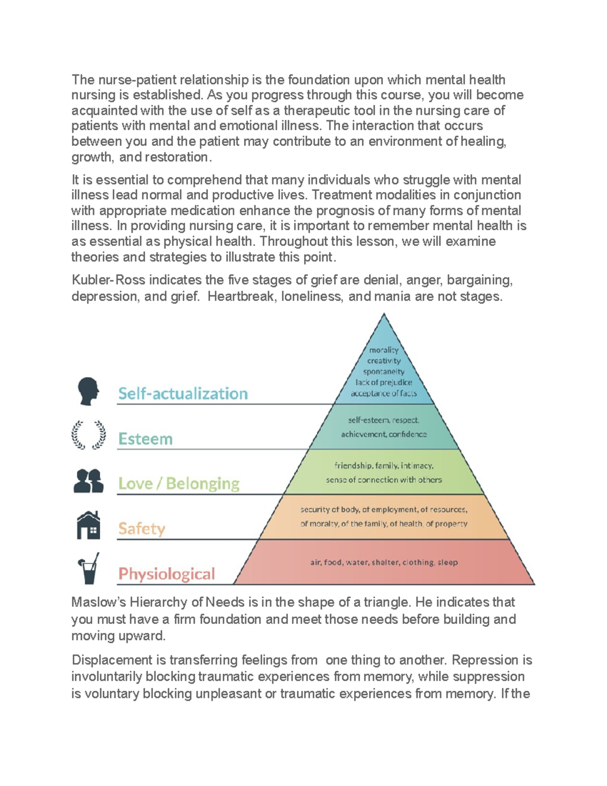 Mental Health Care Concepts - The Nurse-patient Relationship Is The ...