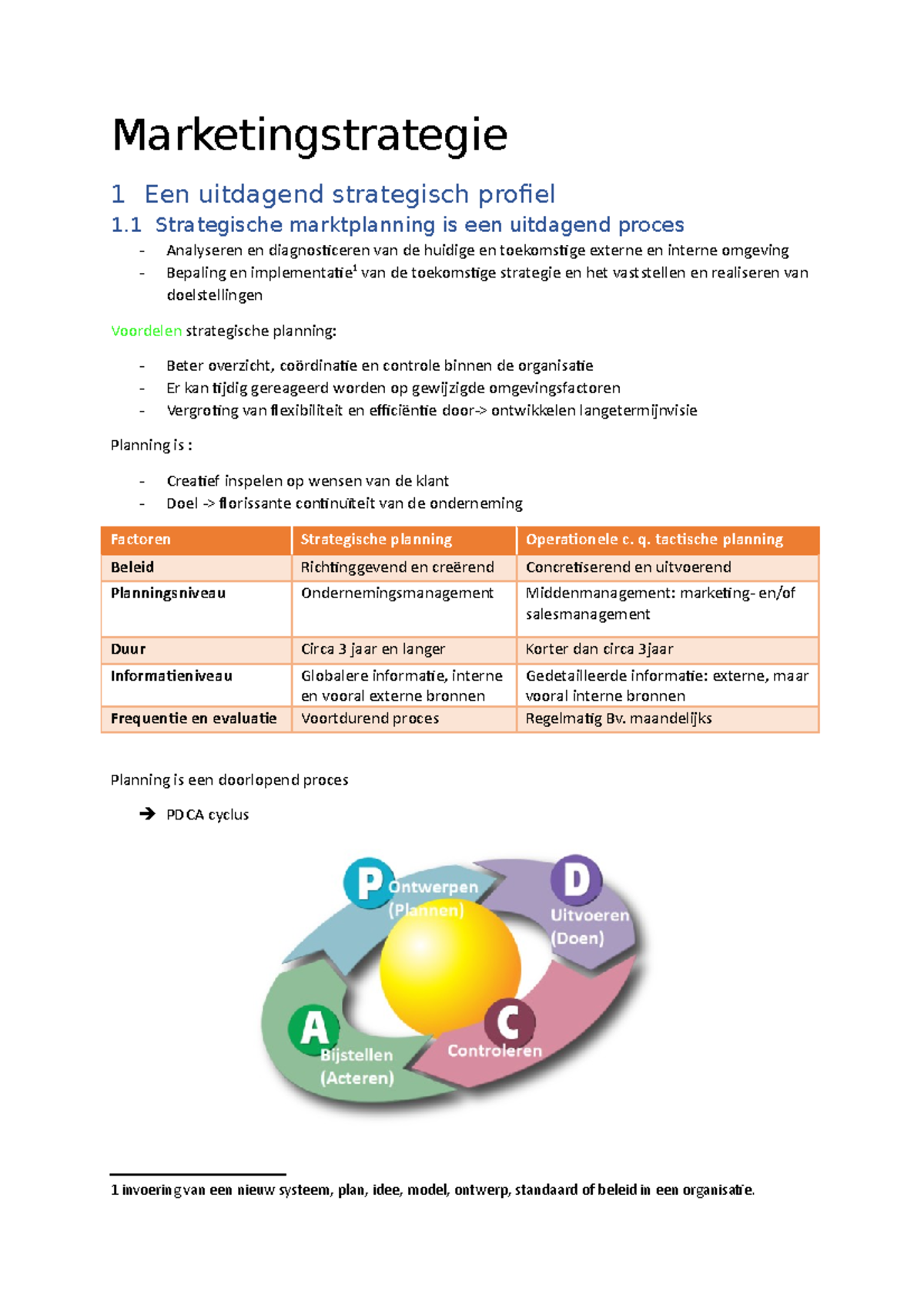 SVMarketingstrategie examen Juni (2020)  Marketingstrategie 1 Een