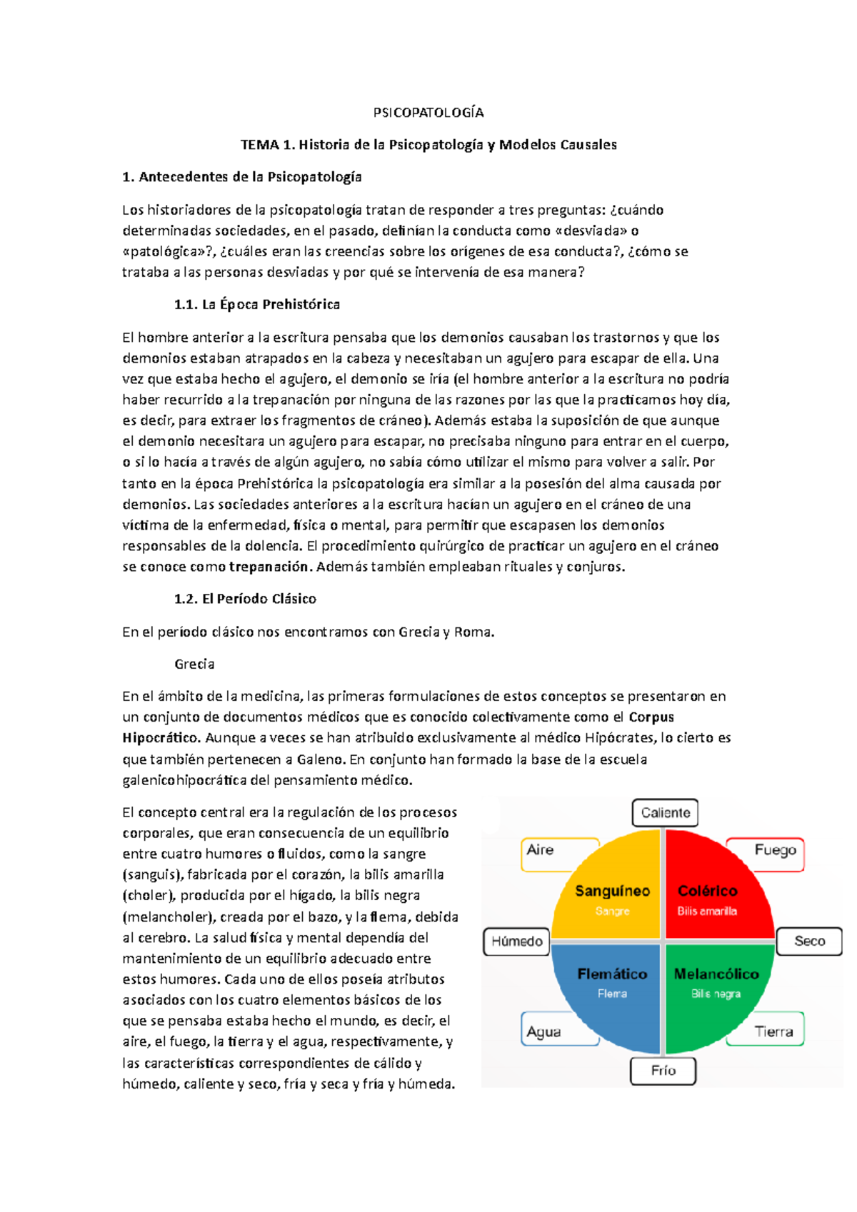Apuntes psicopatología de los temas del 1 al 10 - PSICOPATOLOGÍA TEMA 1 ...