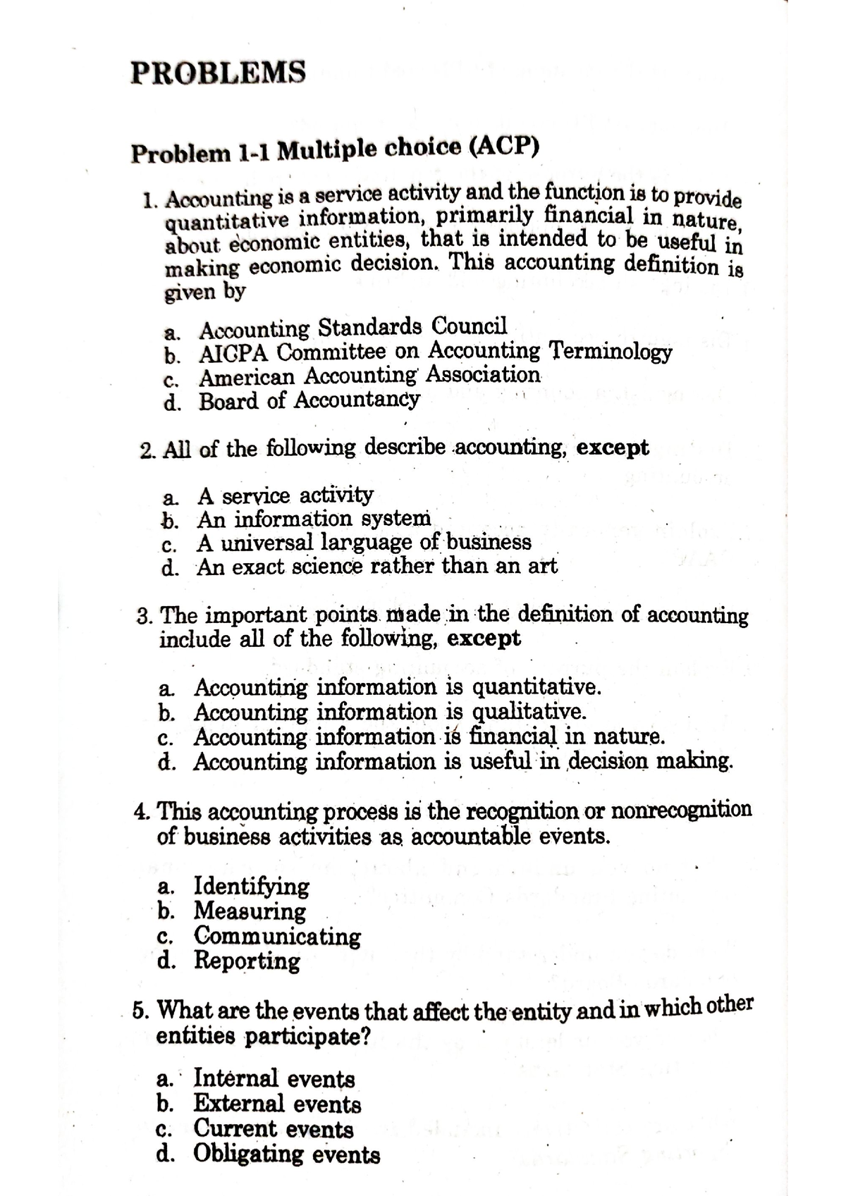 Chapter 1 - THE Accountancy Profession - Accounting - Studocu