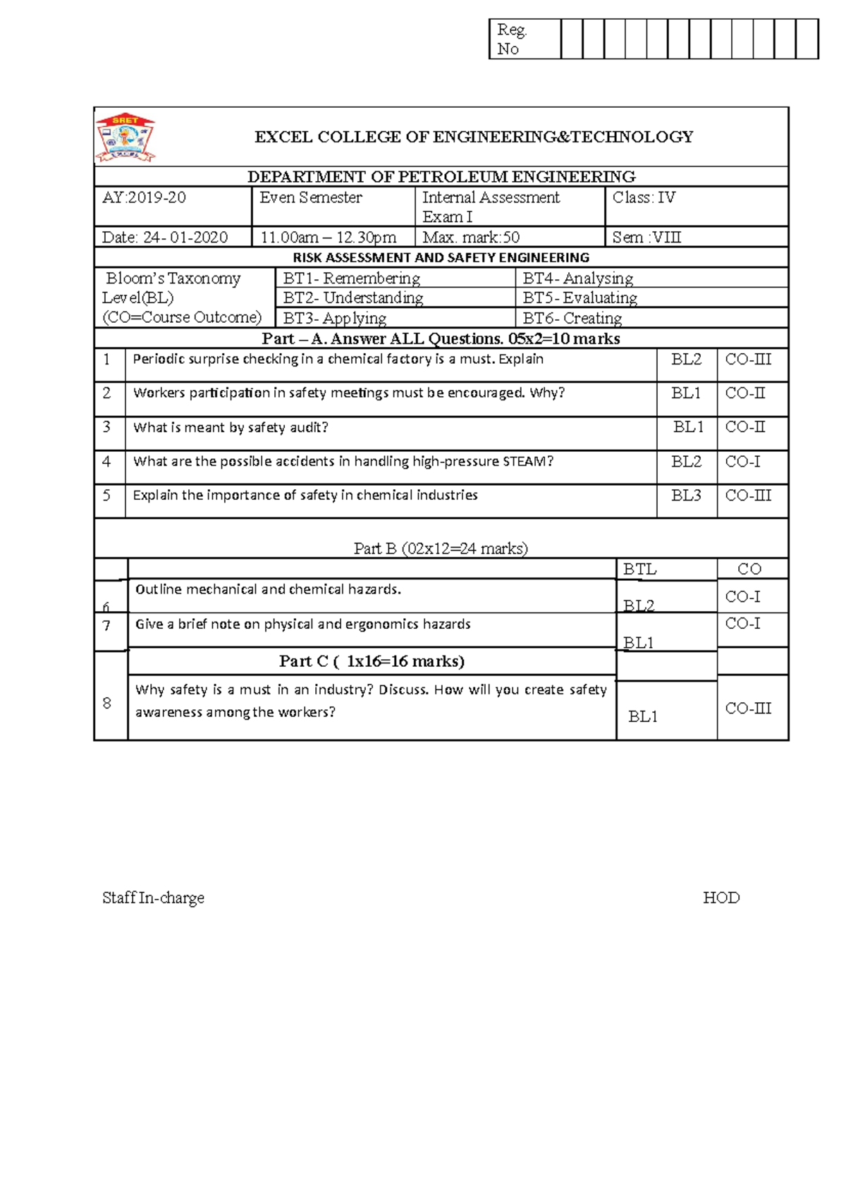 RSM1 - Usefull question paper - EXCEL COLLEGE OF ENGINEERING&TECHNOLOGY ...