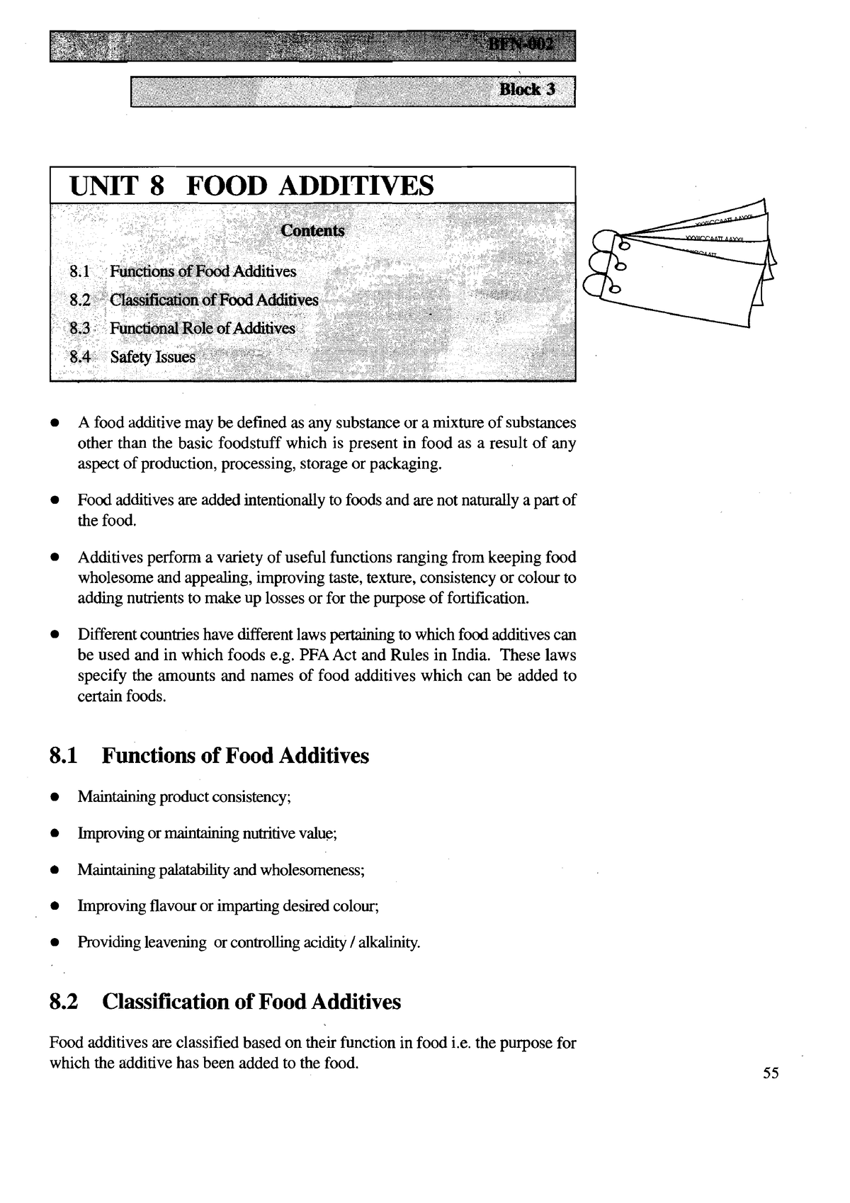 essay about food additives